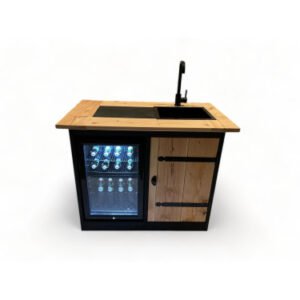 Buitenkeuken Hoogstede | 68 liter koelkast | Met wasbak | Douglas hout