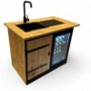 Buitenkeuken Lage | 68 Liter Koelkast | Met Wasbak | Douglas Hout