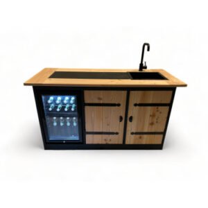 Buitenkeuken Nordhorn | 68 Liter Koelkast | Met Wasbak | Douglas Hout