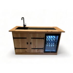 Buitenkeuken Gronau | 68 Liter Koelkast | Met Wasbak | Douglas Hout