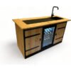 Buitenkeuken Gronau | 68 Liter Koelkast | Met Wasbak | Douglas Hout