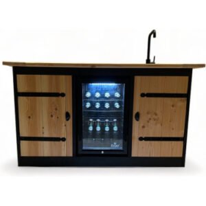 Buitenkeuken Bremen | 68 Liter Koelkast | Met Wasbak | Douglas Hout