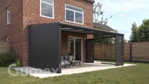 Gumax Zijwanden – Aluminium & Opaal Polycarbonaat