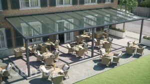 Moderne terrasoverkapping Gumax® Heavy Duty Line